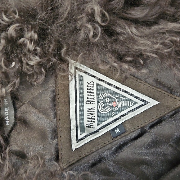 Vintage Marvin Richards Brown Suede Leather Jacket - Picture 11 of 12